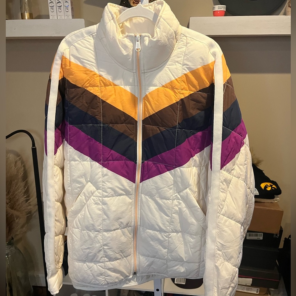 NWT Large Free People Movement x Hatch Printed Puffer Jacket - Picture 8 of 9